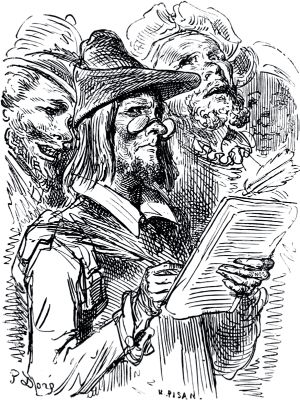 Часть вторая. Конец главы XLIX. Иллюстрация Гюстава Доре (1832–1883) к «Дон-Кихоту» Мигеля де Сервантеса (1547-1616)