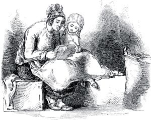 Конец главы XXII. Иллюстрация к роману Гарриет Бичер-Стоу «Хижина дяди Тома». Хамматт Биллингс, 1853