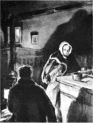 Телегин и Даша. Иллюстрация к трилогии А. Н. Толстого «Хождение по мукам». Кукрыниксы, 1964 г.