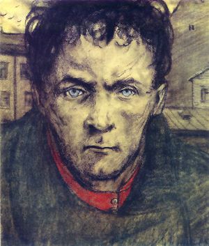 Рогожин. Иллюстрация И. С. Глазунова к роману Достоевского «Идиот». 1956 г.