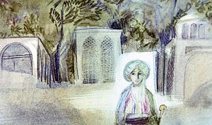 — Если бы найти клад, — подумал он, — все сделались бы ко мне добры. Иллюстрация к сказке «Маленький Мук». Художник Р. Столяров.