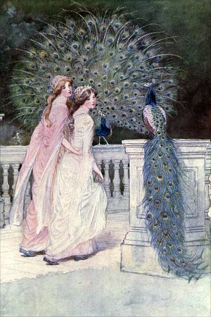 Селия. Как лебеди Юноны — появлялись четою неразлучною всегда. Иллюстрация к комедии Уильяма Шекспира «Как вам это понравится». Художник Хью Томсон, 1909 г.