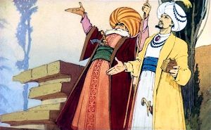 Мутабор! Иллюстрация к сказке «Калиф-Аист». Художник П. Репкин.