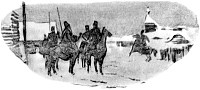 Концовка к главе VI повести А. С. Пушкина «Капитанская дочка». Художник Герасимов Сергей Васильевич (1885-1964)