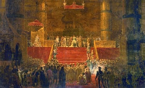 Коронация Александра I 15 сентября 1801 года. Эскиз картины. Верне Э.Ж.О. После 1826 (1836?)