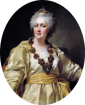 Екатерина II. Портрет работы Дмитрия Григорьевича Левицкого, около 1793 года.