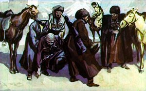 Татары. Иллюстрация Г. Балашова к рассказу Л. Н. Толстого «Кавказский пленник»