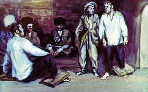 И Костылина поймали. Иллюстрация Г. Балашова к рассказу Л. Н. Толстого «Кавказский пленник»