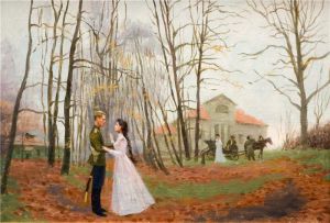Осень. Прощание. 1914 год. Художник Д. Шмарин
