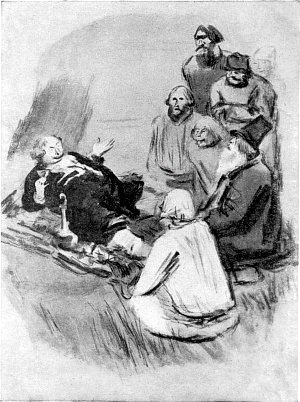 Рассказ помещика. Иллюстрация к поэме Н. А. Некрасова «Кому на Руси жить хорошо». Художник С. В. Герасимов (1885-1964)