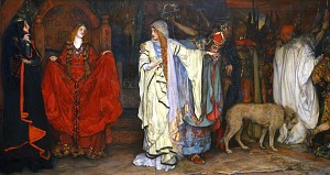 Король Лир: прощание Корделии. Художник Эдвин Остин Эбби, 1898