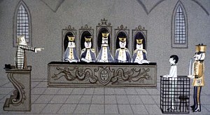 — Да, — сказал журналист, — я могу засвидетельствовать, что Матиуш хотел стать королем детей всего мира. Иллюстрация к повести Януша Корчака «Король Матиуш Первый». Художник И. Рублев, 1968 г.