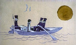 Через неделю его увезут на необитаемый остров. Иллюстрация к повести Януша Корчака «Король Матиуш Первый». Художник И. Рублев, 1968 г.