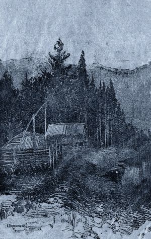 Иллюстрация В. Переплетчикова (1891) к «Приемышу» В. Г. Короленко