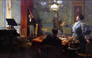 «Крейцерова соната». Художник Карл Саксен, конец XIX века