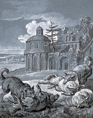 Волки атакующие овец. Жан-Батист Удри, 1732
