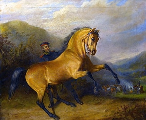 Вздыбленный конь. Сверчков Николай Егорович, 1859