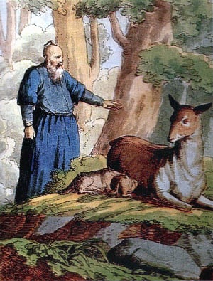 Лань и Дервиш. Художник А. П. Сапожников, 1834 г.