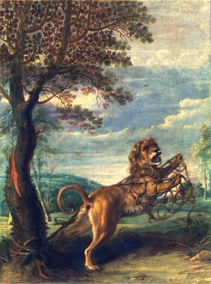 Лев в сети. Художник Франс Снейдерс (1579-1657)