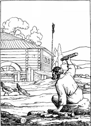 Иллюстрация А. П. Сапожникова к басне «Мельник». Издание 1834 г.