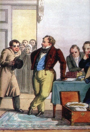 Рисунок А. Сапожникова к басне И. Крылова «Мешок», 1834 г.
