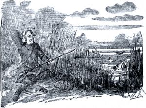 Иллюстрация Н. В. Денисова (1898 г.) к басне Крылова «Охотник»