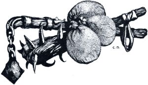 Иллюстрация И. С. Панова (1911 г.) к басне Крылова «Разбойник и Извозчик»
