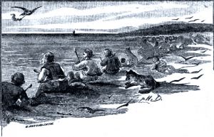 Иллюстрация Н. В. Денисова (1898 г.) к басне Крылова «Синица»