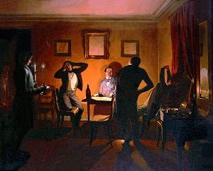 Игроки. Художник П. А. Федотов, 1852