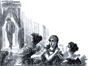 Иллюстрация Н. В. Денисова (1898 г.) к басне Крылова «Троеженец»