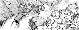 Иллюстрация к басне Крылова «Водопад и ручей». Художник Жаба Альфонс Константинович.