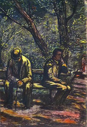 Иллюстрация к рассказу А. И. Куприна «Гад». Художник И. Глазунов, 1964 г.