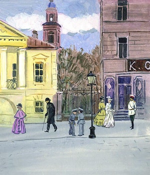 Иллюстрация к рассказу А. И. Куприна «Храбрые беглецы». Художник Ю. М. Игнатьев, 1979-1981 гг.
