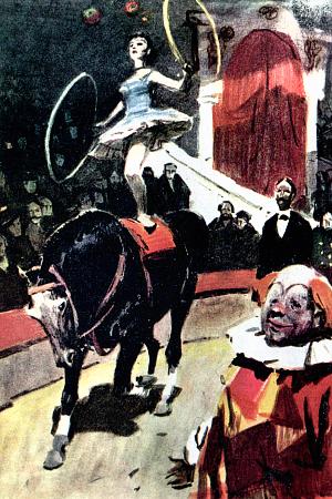 Иллюстрация к рассказу А. И. Куприна «Лолли». Художник П. Пинкисевич, 1964 г.