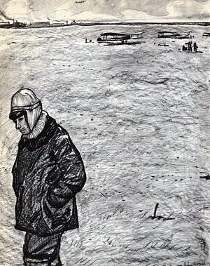 Иллюстрация к рассказу А. И. Куприна «Потерянное сердце». Художник И. Глазунов, 1964 г.
