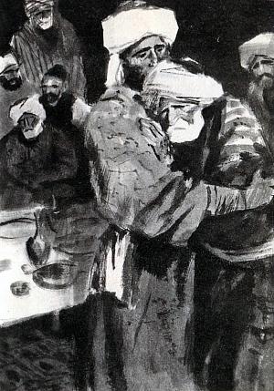 Иллюстрация к рассказу А. И. Куприна «Судьба». Художник П. Пинкисевич, 1964 г.