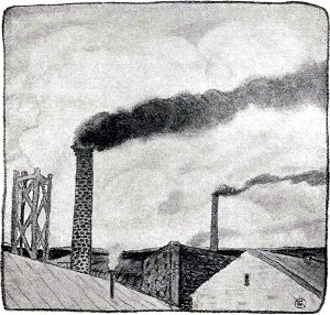 Гололобовская шахта. Иллюстрация к рассказу А. И. Куприна «В недрах земли». Художник М. Соломонов, 1914 г.