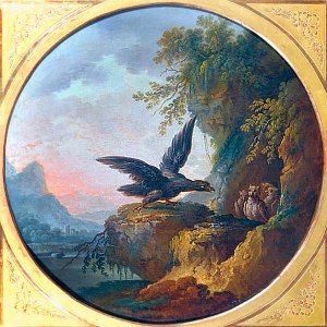 Орёл и сова. Жан-Батист Клодо (1733-1805)