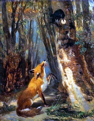 Ворон и лисица. Теодор Руссо (1812-1867)