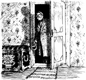 Зиновий Борисыч. Иллюстрация Б. Кустодиева к повести Николая Лескова «Леди Макбет Мценского уезда»
