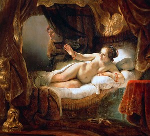 Даная. Рембрандт, 1636-1647