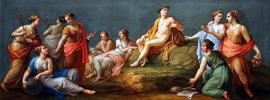 Аполлон и музы. Антонио Зуччи, 1767 год