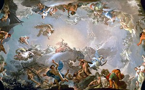 Битва богов-олимпийцев с титанами. Франсиско Байеу, 1767-1768