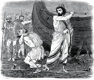 Терсит и Одиссей. А. Тите, А. де Лемуд, 1843 г.
