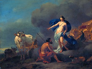 Гера передаёт Аргусу Ио. Художник Н. П. Берхем, 1655-1683 годы