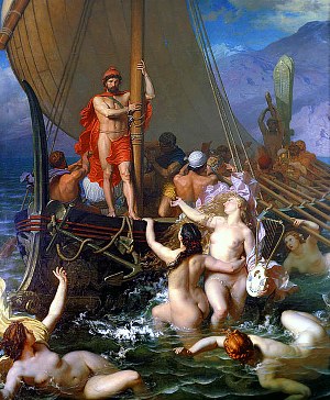 Одиссей и сирены. Леон Огюст Адольф Белли, 1867