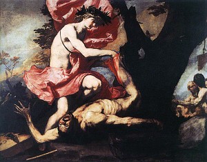 Аполлон и Марсий. Хосе де Рибера, 1637