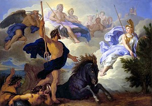 Посейдон на картине Рене-Антуана Уасса (1645-1710)