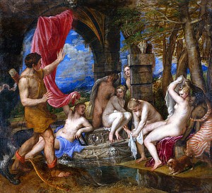 Тициан «Артемида (Диана) и Актеон» (1556-1559)