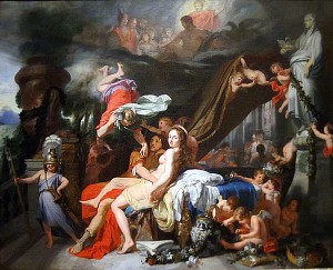 Гермес приказывает Калипсо освободить Одиссея. Герард де Лересс, около 1670 г.